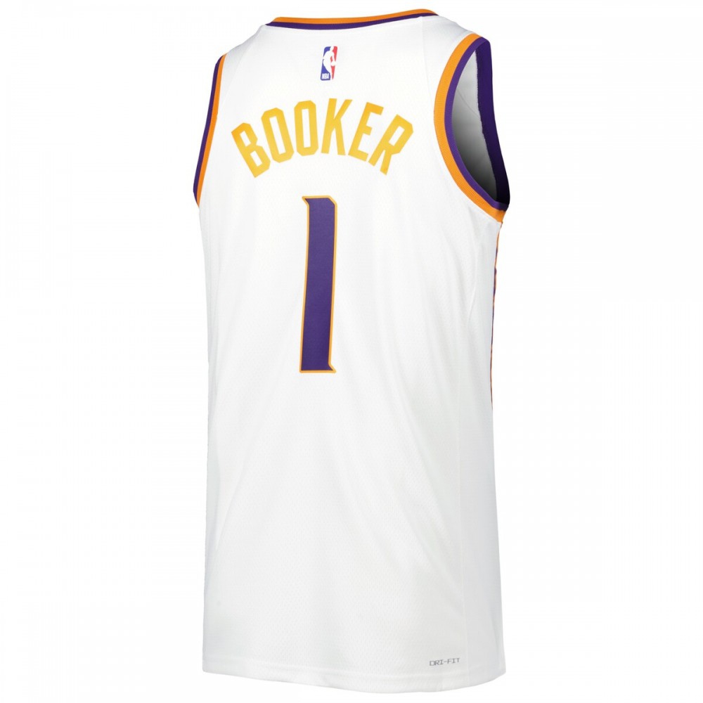 Devin Booker Phoenix Suns Unisex 2022/23 Swingman Jersey - Icon Edition - White-Pro Kit Vault | Brand New 26/27 Sports Jerseys